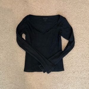 Black Long Sleeve Women's Top